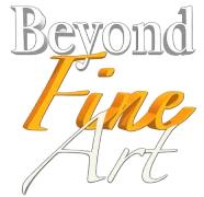 Elegant typography, Beyond Fine Art logo